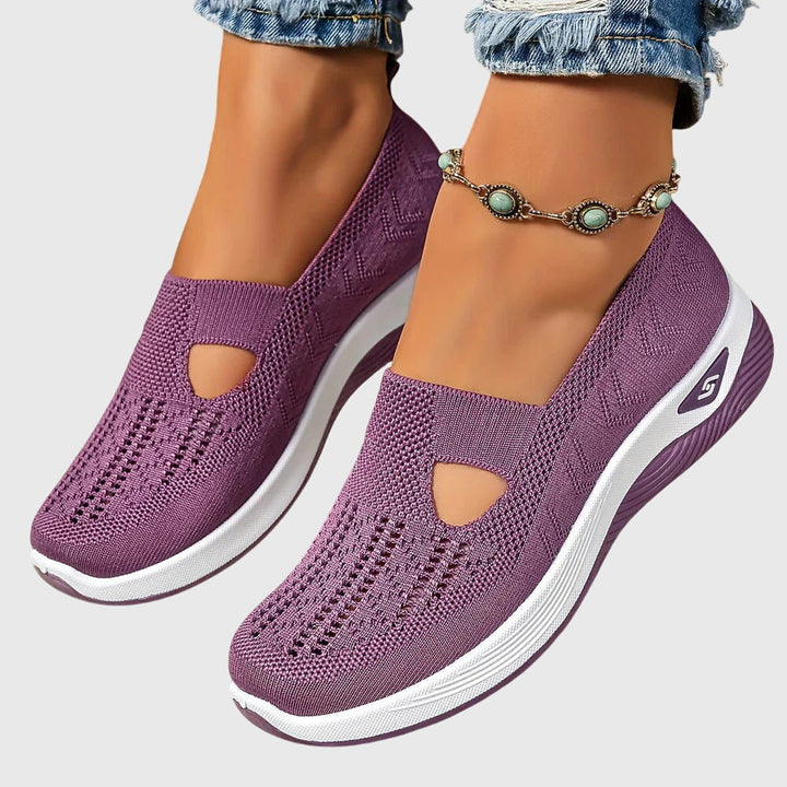 Women's casual slip-on shoes with advanced orthopaedic support for active daily comfort.