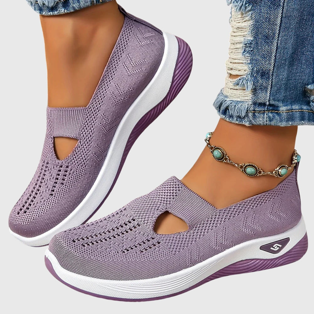 All-day comfort women's slip-on shoes, orthopaedic design for superior foot alignment.