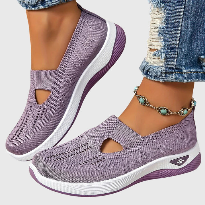 All-day comfort women's slip-on shoes, orthopaedic design for superior foot alignment.