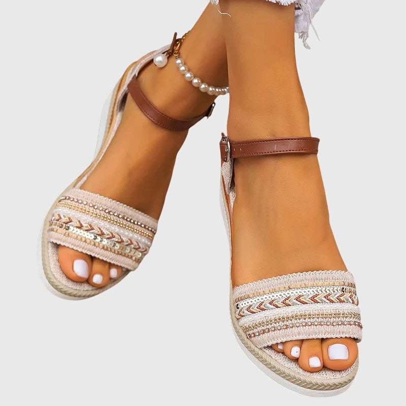 Comfortable women's orthopaedic summer sandals, perfect for all-day wear with superior foot support.