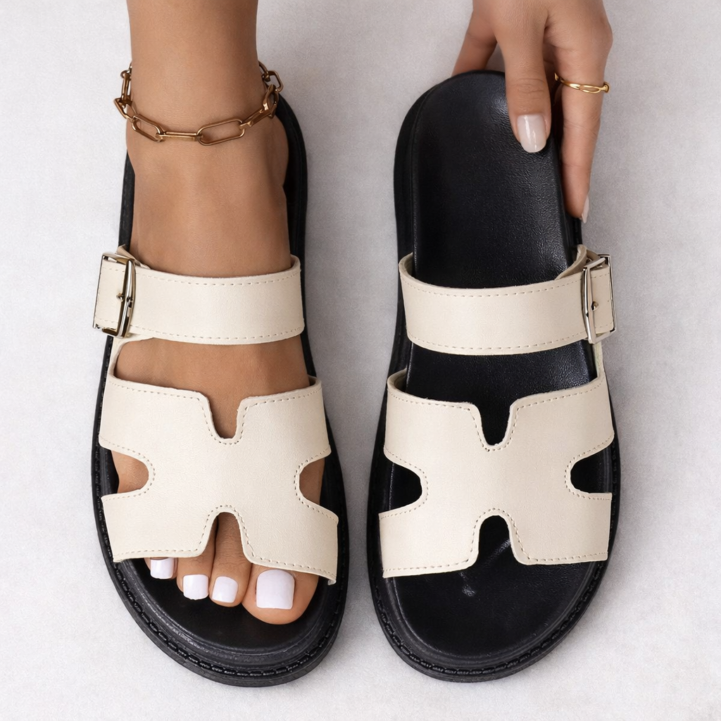 Durable women's orthopaedic walking sandals with cushioned sole, arch support, and breathable design for active women.