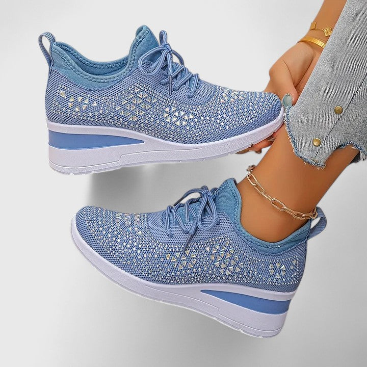 Adjustable women's comfort shoes, orthopaedic arch support & supportive fit for walking.