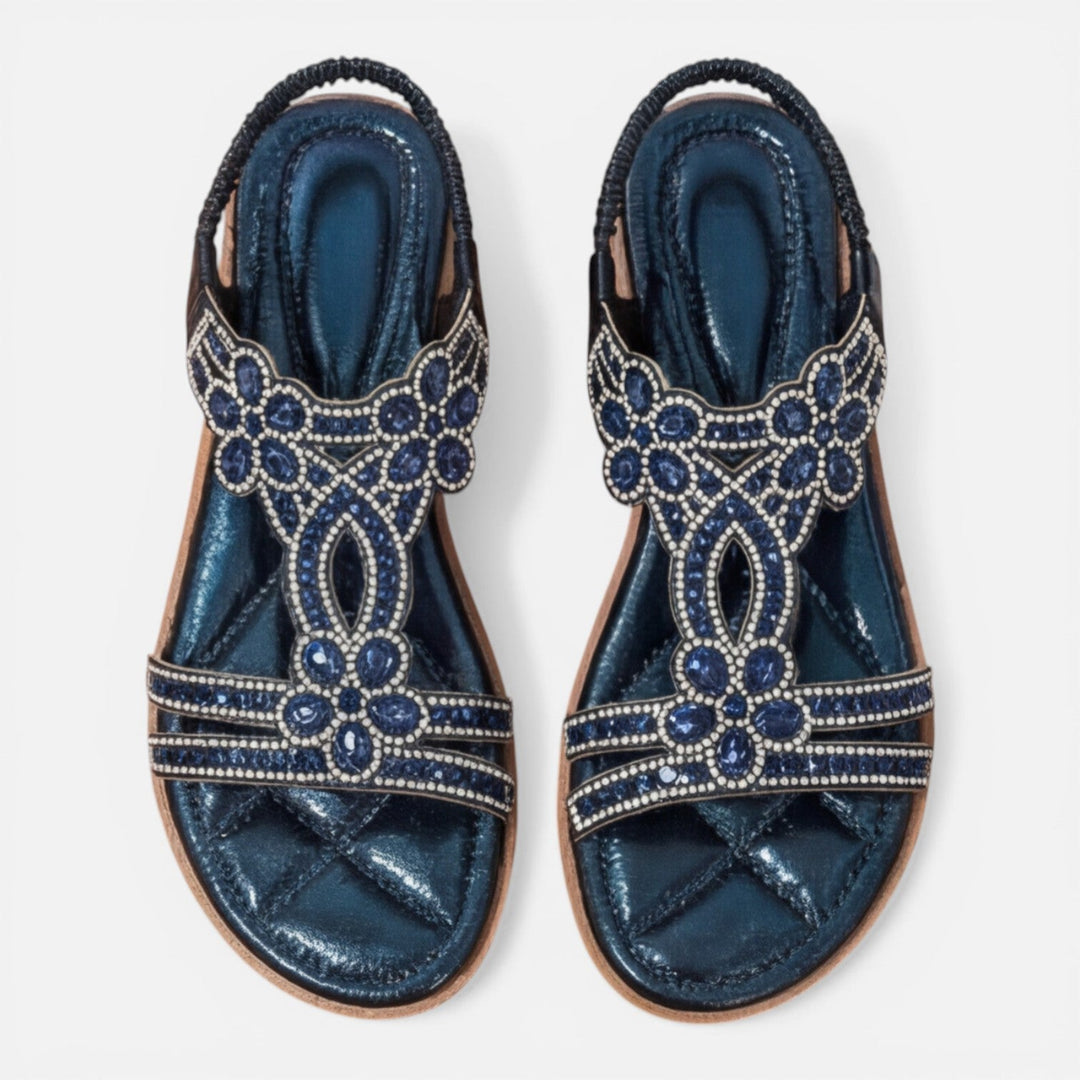 Arch support women's orthopaedic wedge sandals, floral design makes them perfect for supportive summer footwear.