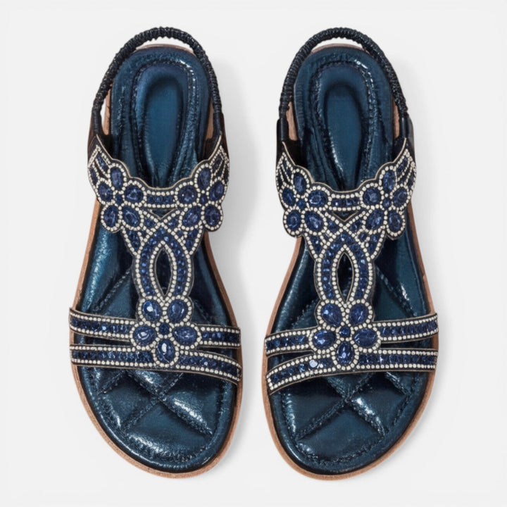 Arch support women's orthopaedic wedge sandals, floral design makes them perfect for supportive summer footwear.