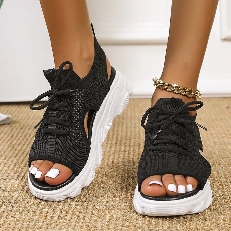 Women's orthopedic athletic sandals with cushioning & lace-up design for ultimate comfort & arch support.