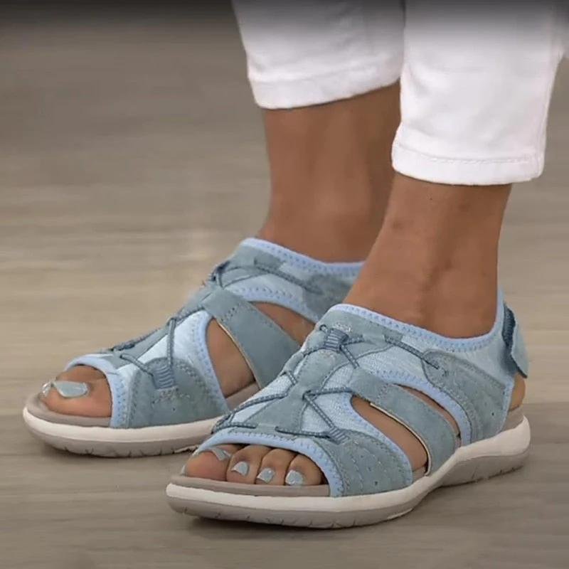 Women's orthopedic closed-toe sandals for all-day comfort & support. Ideal for daily wear.