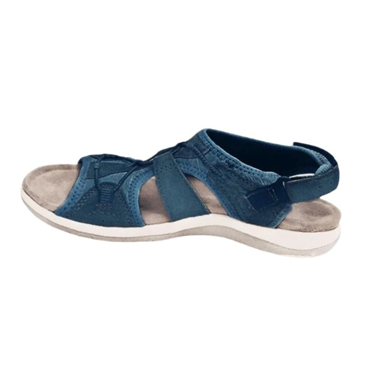 Summer women's closed-toe orthopedic sandals, cushioned, comfortable, and supportive for everyday wear.