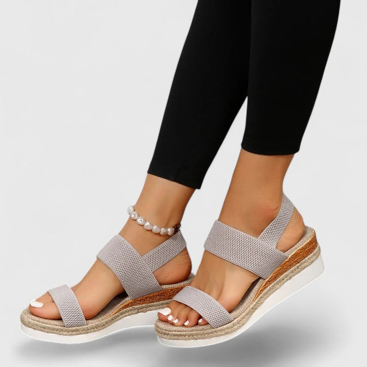 Ergonomic walking sandals for women, offering orthopedic comfort & all-day foot support. Adjustable.