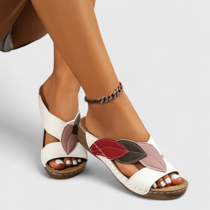 Durable women's orthopedic walking sandals, non-slip sole for comfort & posture support.