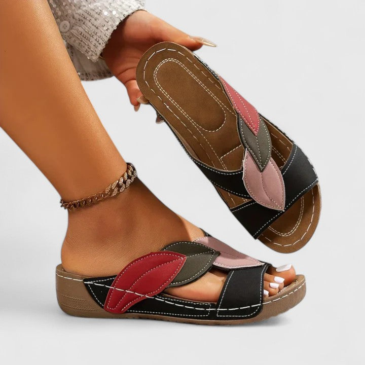 Soft women's comfort sandals, orthopedic arch support, perfect for casual summer wear & foot health.