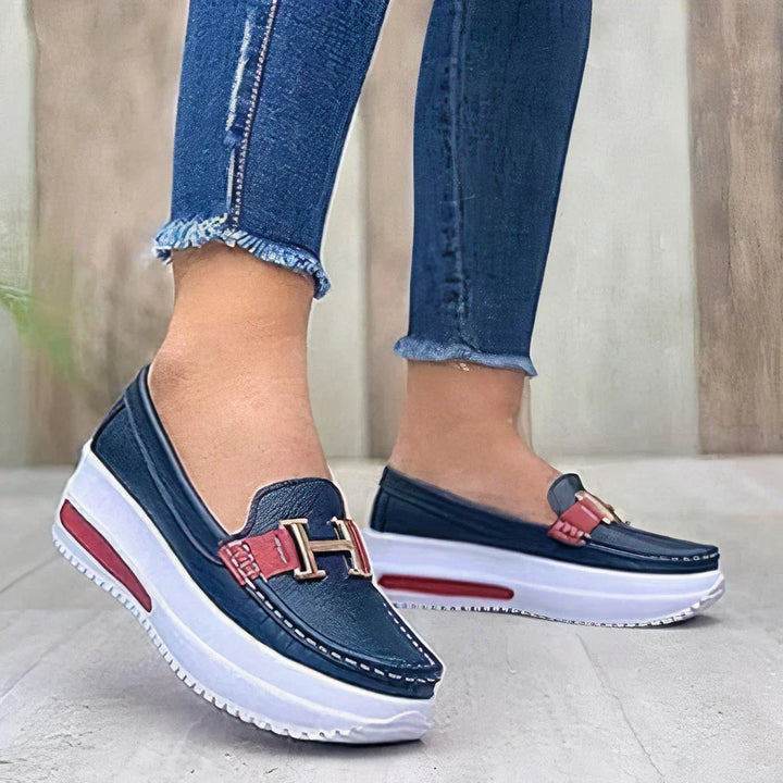 Comfortable women's orthopedic walking shoes, lightweight with superior arch support for all-day wear.
