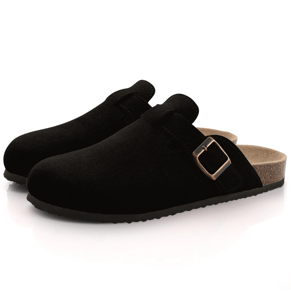 Supportive women's orthopedic slippers, designed for all-day comfort & relief from foot pain.