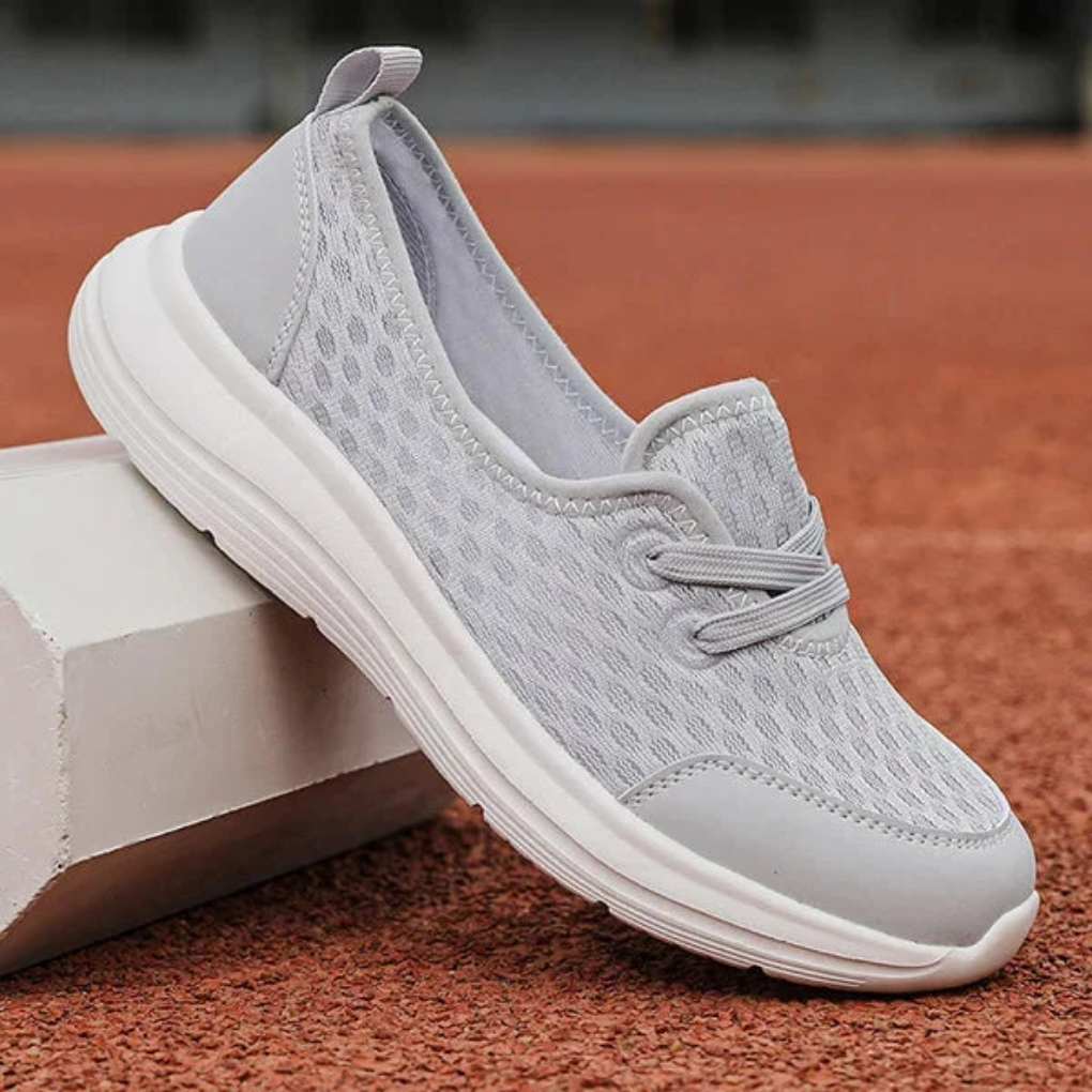 Women's breathable comfort shoes, soft material, perfect for daily walking & orthopedic foot support.