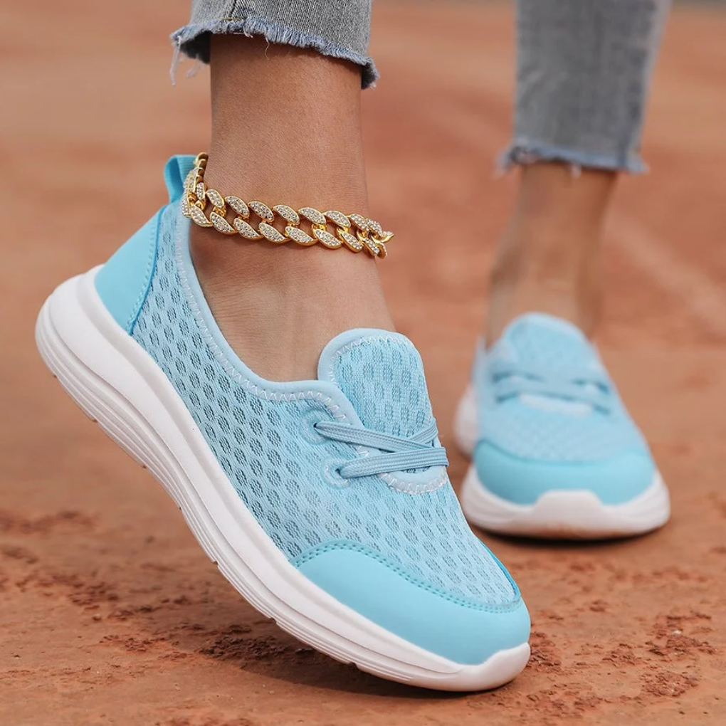 Stylish women's lace-up comfort shoes, orthopedic design with soft sole for walking & daily support.