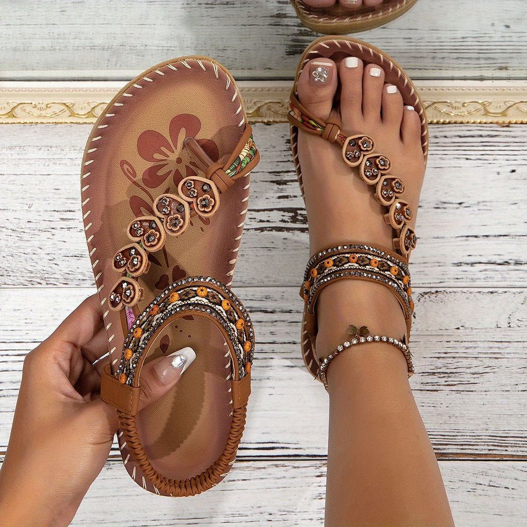 Women's orthopedic flat ankle strap sandals for all-day comfort and foot support.