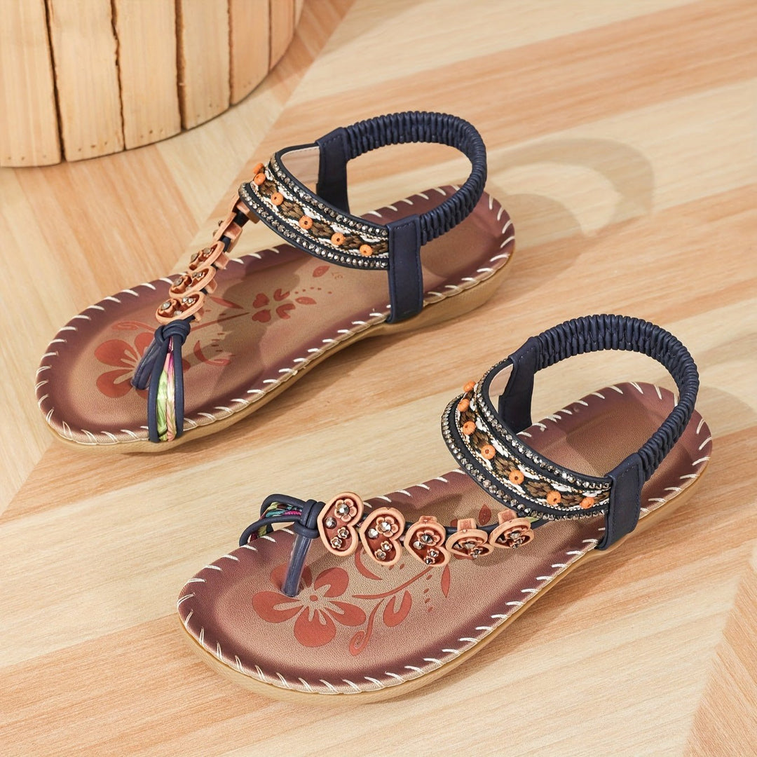 Ergonomic women's flat ankle strap sandals, orthopedic design for comfort, support, and style.