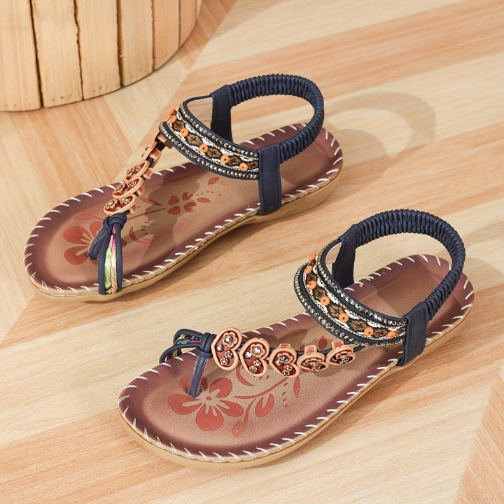 Ergonomic women's flat ankle strap sandals, orthopedic design for comfort, support, and style.