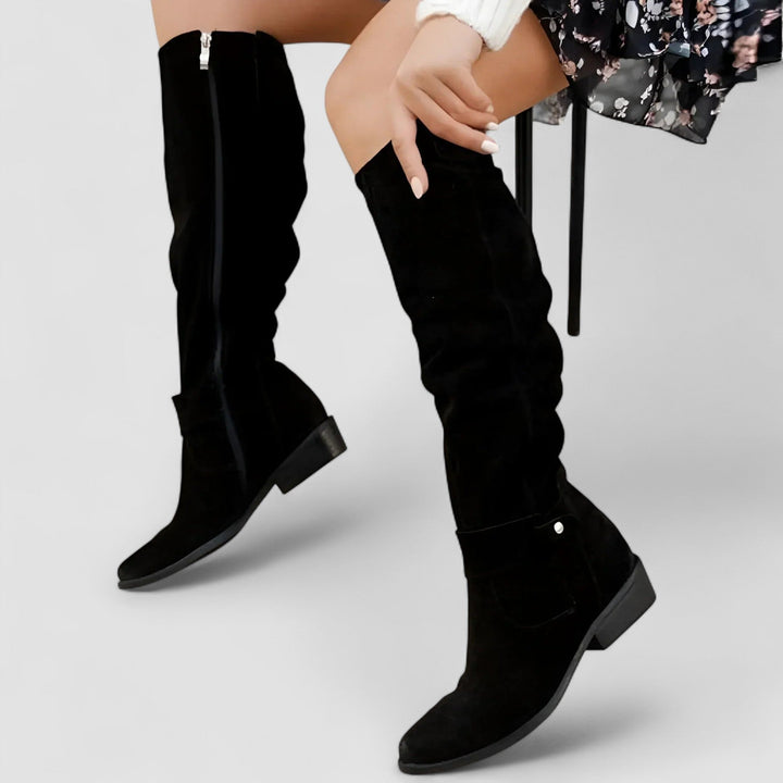 Women's orthopedic knee-high casual boots. Comfortable, stylish, and supportive for all-day wear.