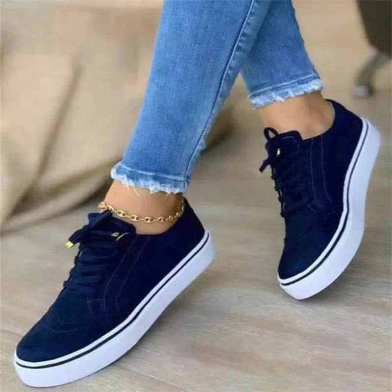 Comfortable women's orthopedic lace-up oxfords. Walking shoes with arch support & durable design.
