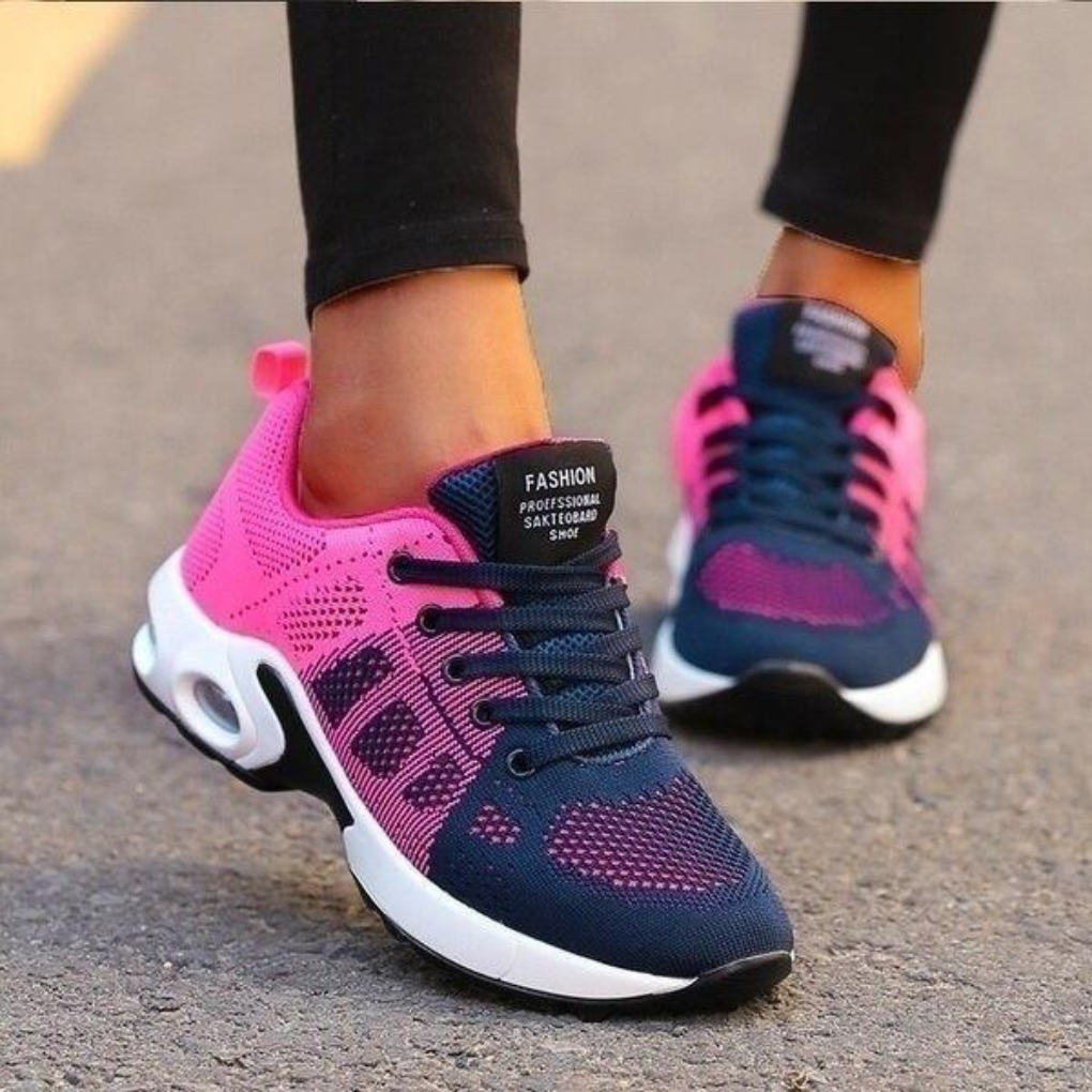 Stylish slip-on women's orthopedic walking shoes, lightweight for casual & activewear.