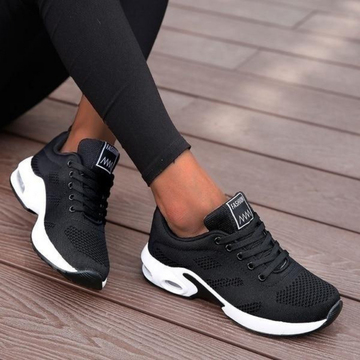 Comfortable women's orthopedic walking shoes, lightweight, flexible, and cushioned for daily wear.