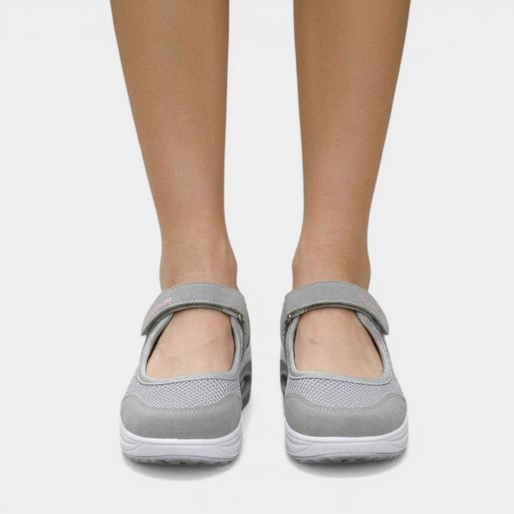 Comfortable women's orthopedic Mary Jane platform sneakers, perfect for casual walking & daily wear.
