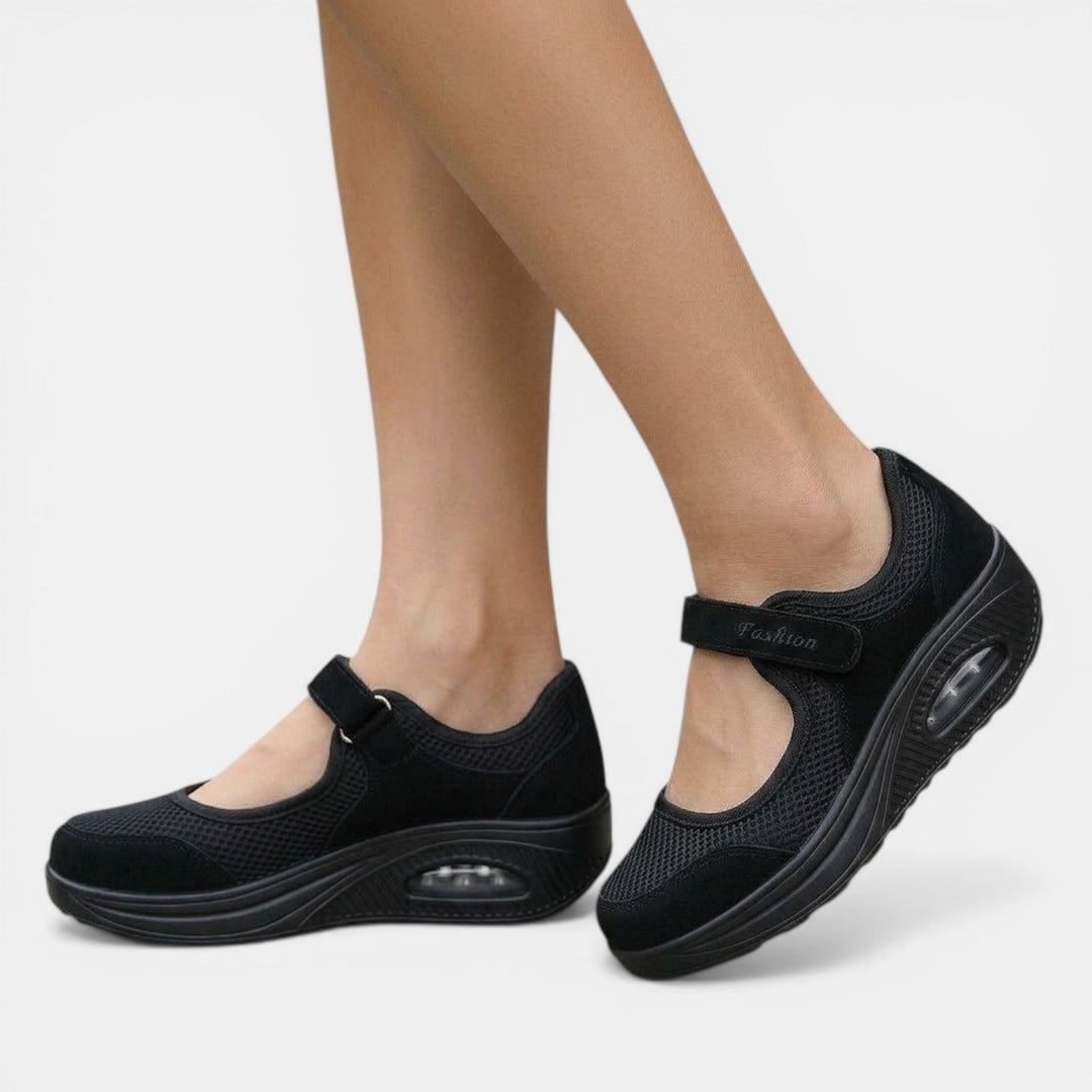 Women's comfortable orthopedic Mary Jane sneakers, versatile casual footwear for all-day support.