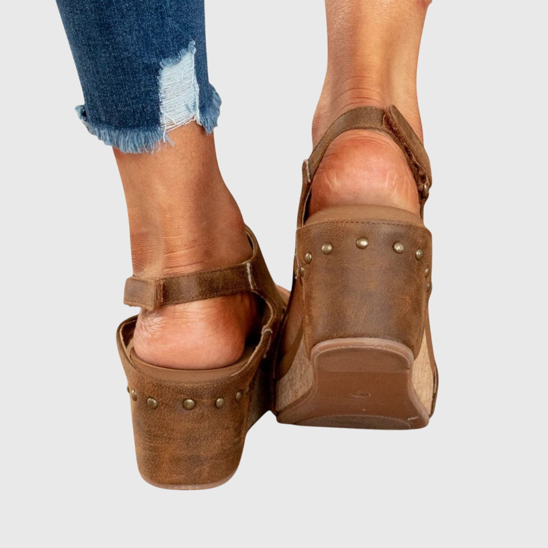 Fashionable women's orthopedic peep toe sandals, combining arch support with stylish summer design.