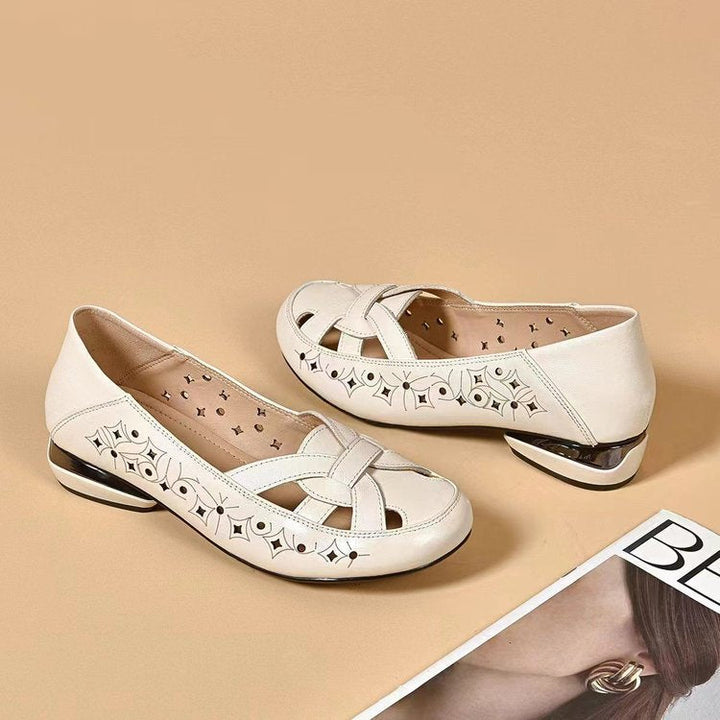 Women's comfortable orthopedic slip-on shoes, closed toe, offering excellent foot support for daily wear.