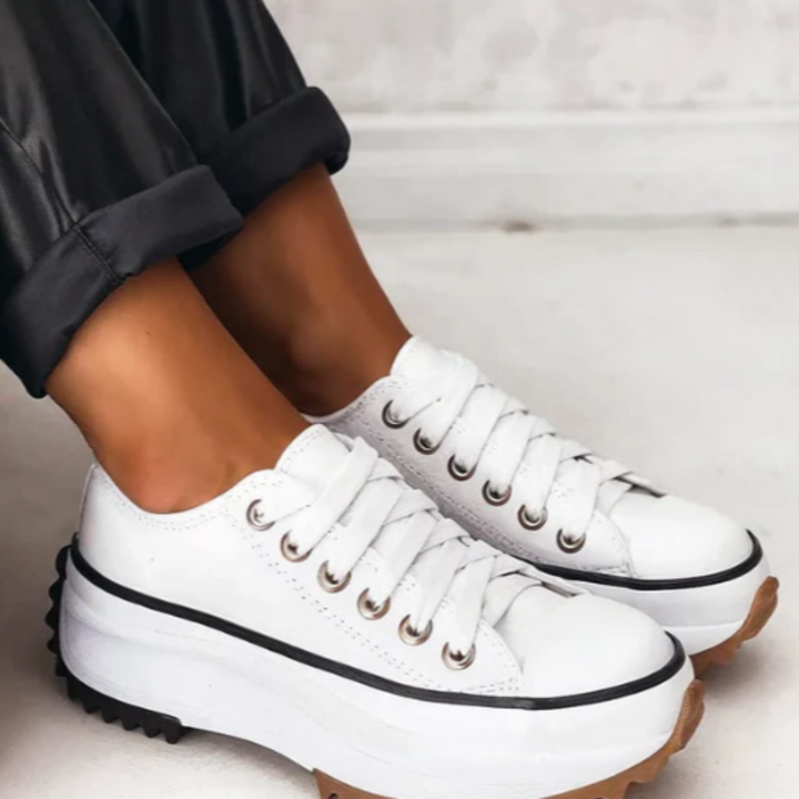 Comfortable women's platform shoes, orthopedic design providing all-day support & style. Ideal casual or formal footwear.
