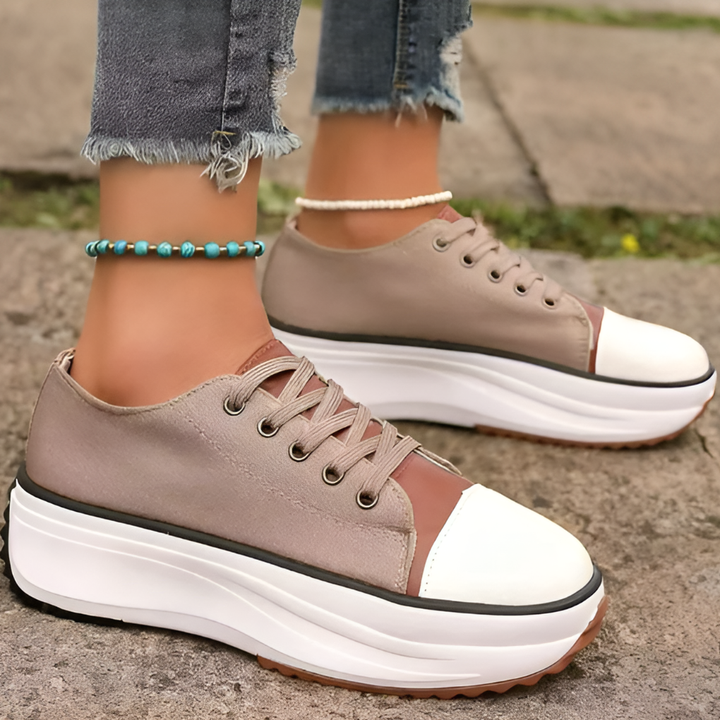 Stylish women's orthopedic platform footwear offering superior comfort & support. Versatile slip-on shoes for any occasion.