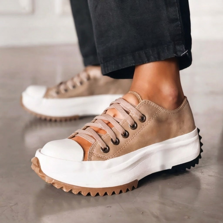 Chunky platform sneakers for women, combining casual style with orthopedic comfort.