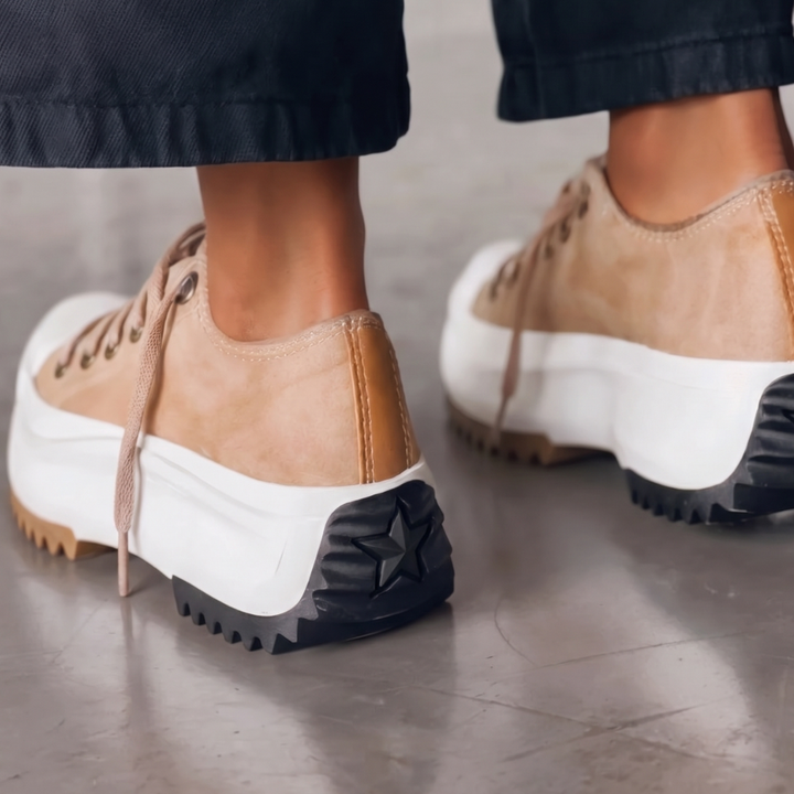 Stylish women's platform sneakers, orthopedic design for ultimate walking comfort.
