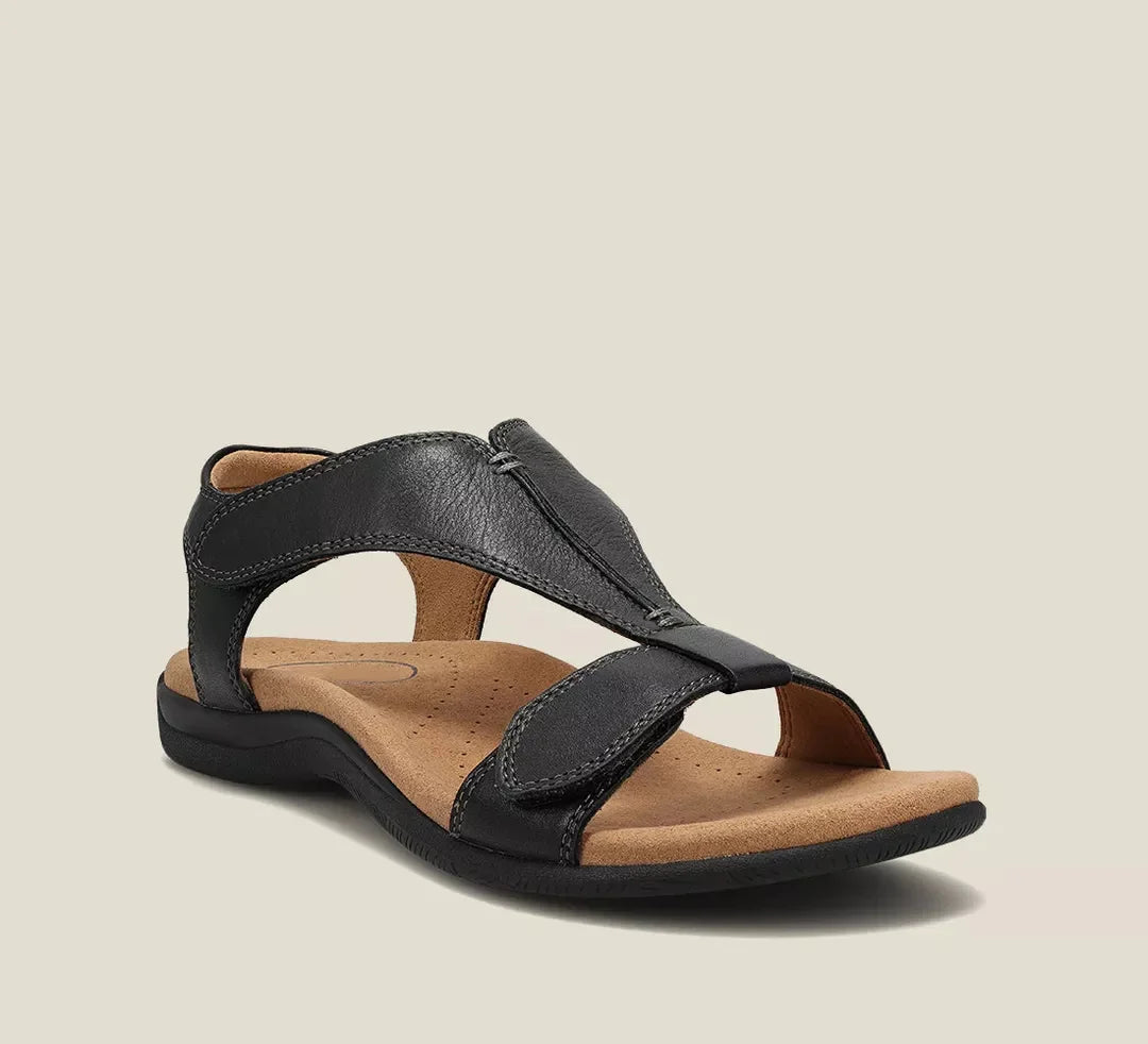 Women's summer sandals featuring advanced arch support & adjustable straps for ultimate foot wellness.