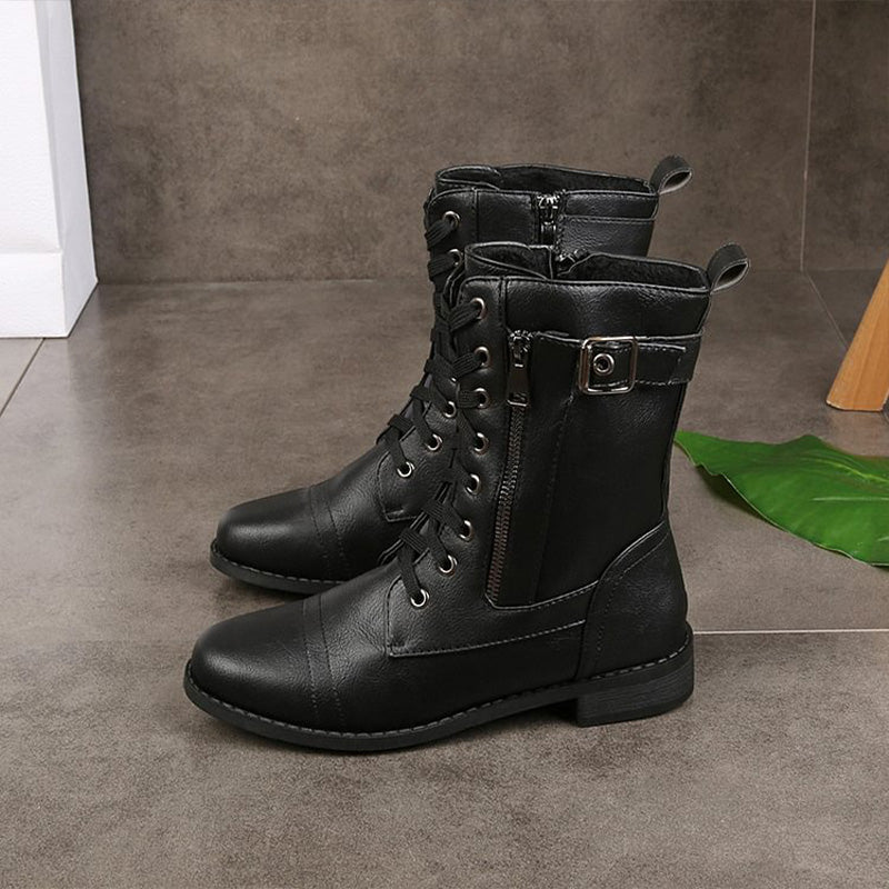 Easy-on women's side zip ankle boots, orthopedic features for ultimate comfort.