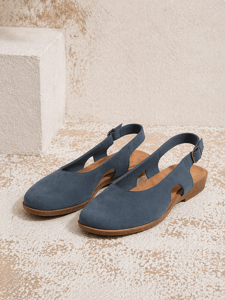 Stylish women's slingback sandals, orthopedic with a cushioned sole, perfect for comfortable all-day wear.