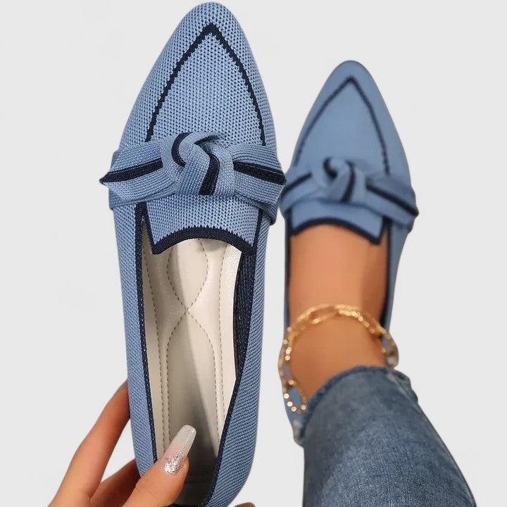 Comfortable women's orthopedic slip-on loafers. Stylish flats with arch support for all-day wear and ultimate comfort.