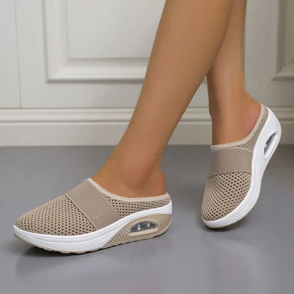 Enjoy all-day comfort in women's breathable slip-on sandals with excellent arch support & orthopedic features.