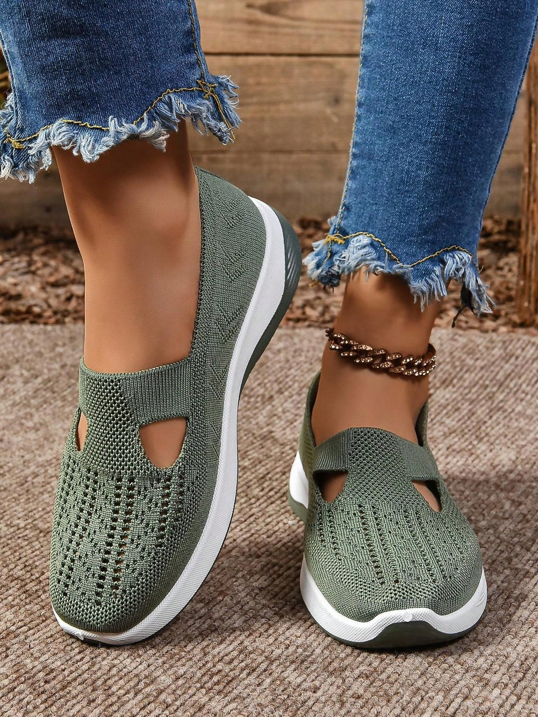 Ergonomic women's slip-on shoes, cushioned for all-day arch support & comfort.