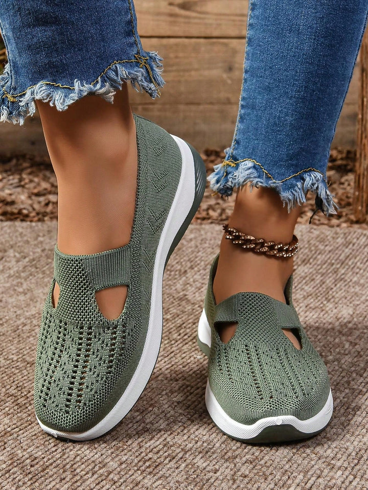 Ergonomic women's slip-on shoes, cushioned for all-day arch support & comfort.