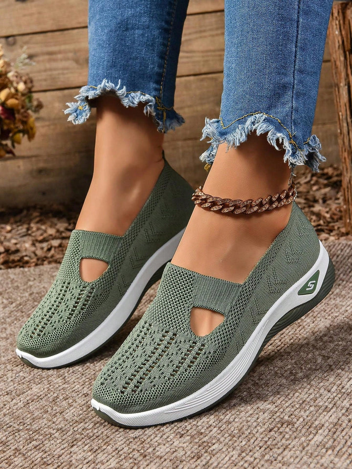 Supportive women's casual shoes, slip-on style with orthopedic cushioning.