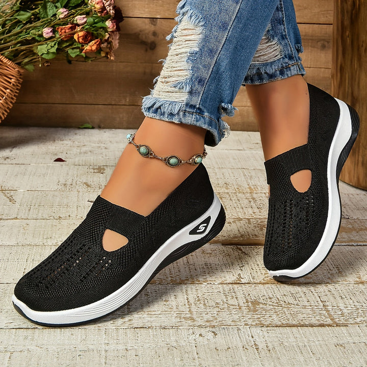 Women's orthopedic slip-on shoes, promoting foot health, comfort & pain relief for an active, casual lifestyle.