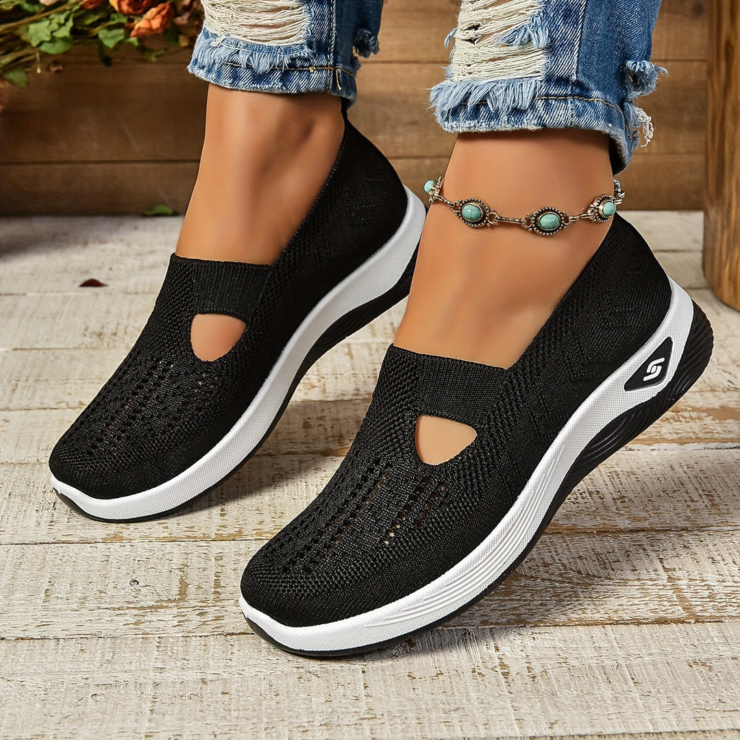 Stylish women's orthopedic slip-on shoes, designed for walking comfort, pain relief & excellent arch support.