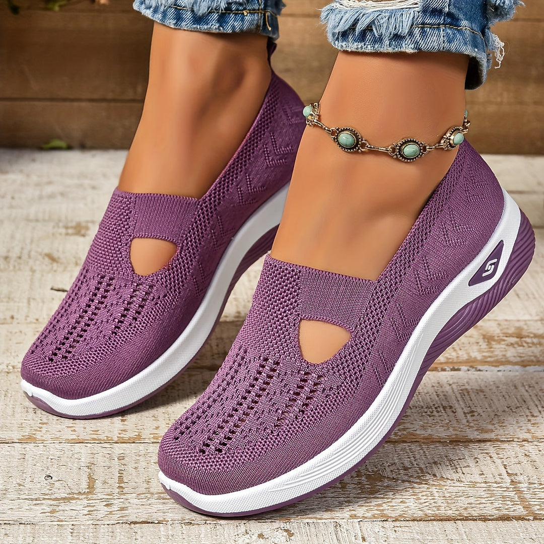 Pain-relieving women's orthopedic slip-on shoes, offering excellent arch support for all-day comfort & foot health.