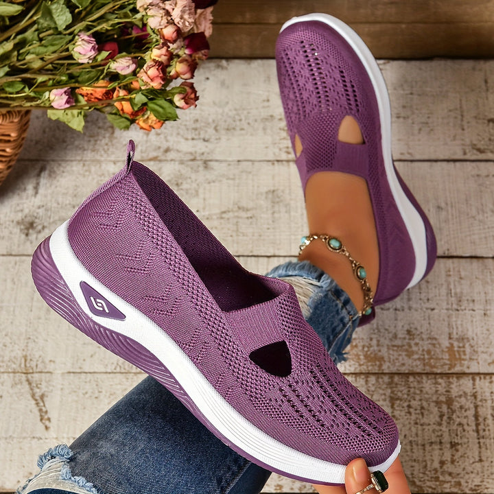 Everyday women's orthopedic slip-on shoes, ideal for comfort, foot health & chronic pain relief. Easy slip-on style.
