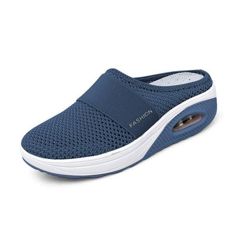 Practical women's orthopedic slip-on shoes for foot health. Cushioned arch support & easy wear.