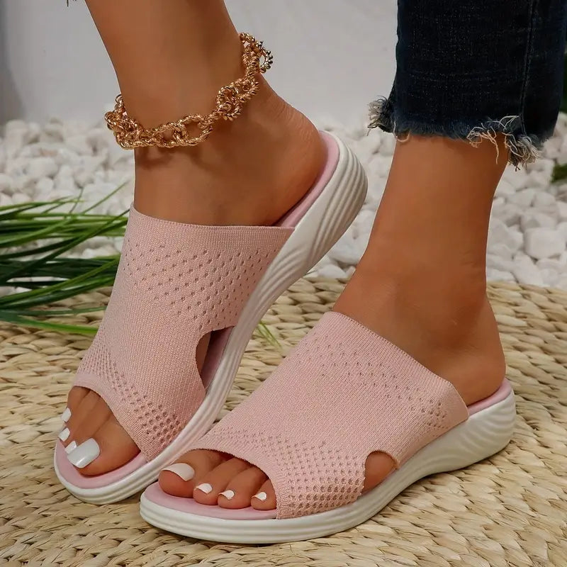Women's summer slip-on slides, designed for orthopedic comfort and stylish, easy wear.