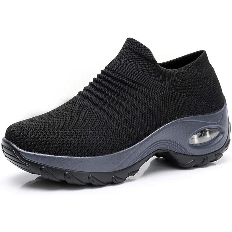 Women's orthopedic slip-on trainers, offering all-day comfort with arch support for walking.