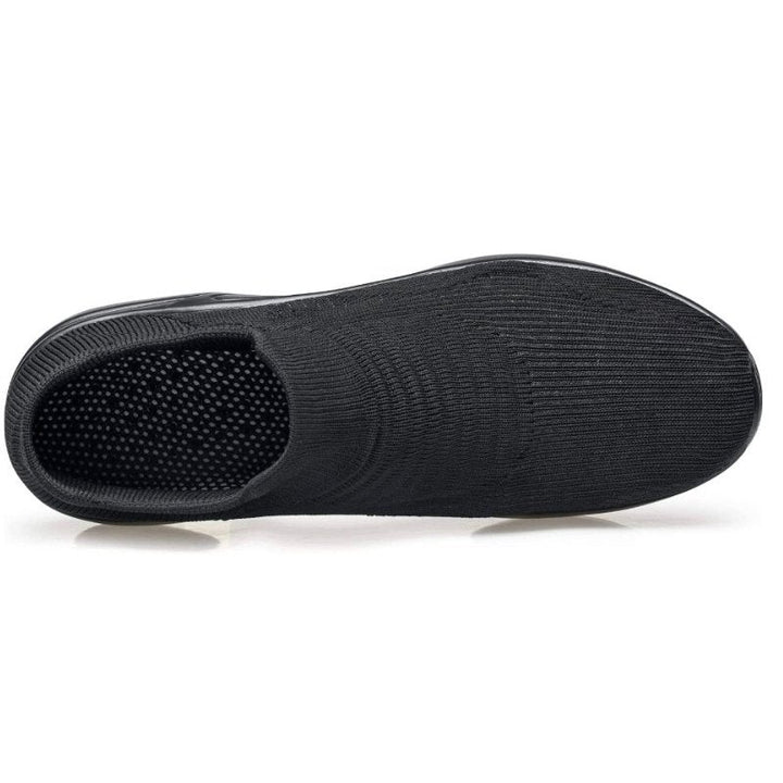 Air-cushioned women's orthopedic slip-on trainers for superior comfort, arch support, and athletic use.