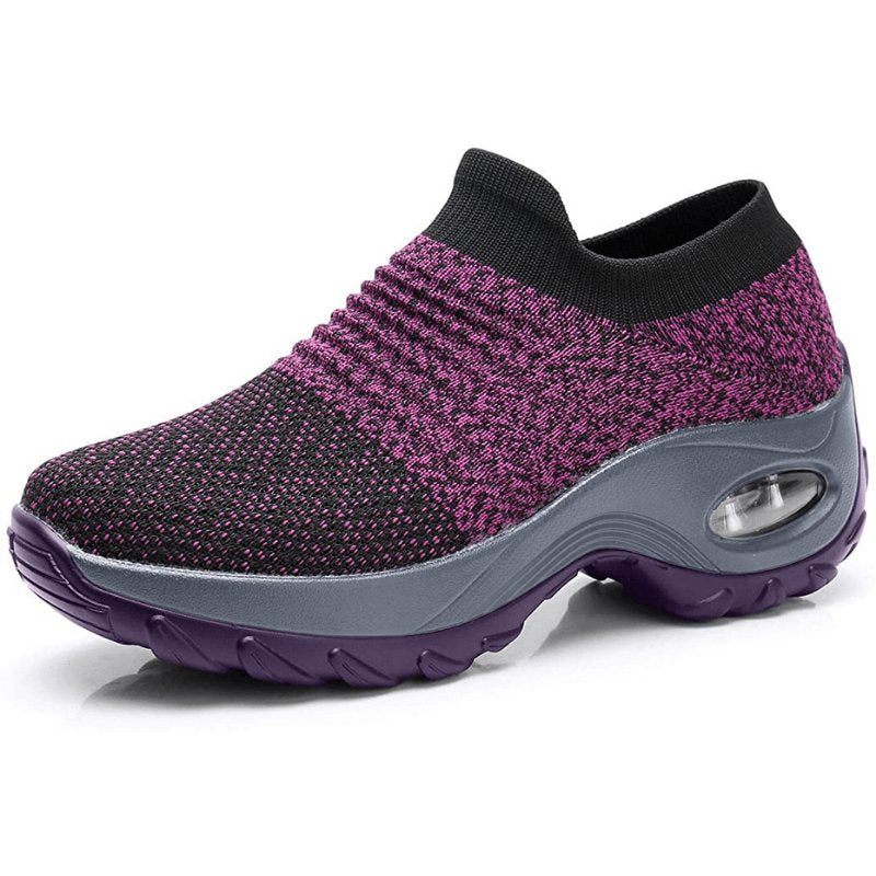Enjoy all-day comfort with these women's orthopedic slip-on trainers, featuring superior arch support.